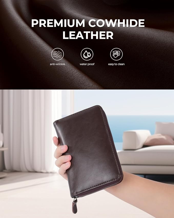 Nicpro 20PCS Metal Mechanical Pencil Set in Leather Case, Art Drafting Pencil 0.3, 0.5, 0.7, 0.9 mm & 2mm Lead Holders, 9 Tube (4B 2B HB 2H Colors) Lead Refills, Erasers For Sketching Drawing