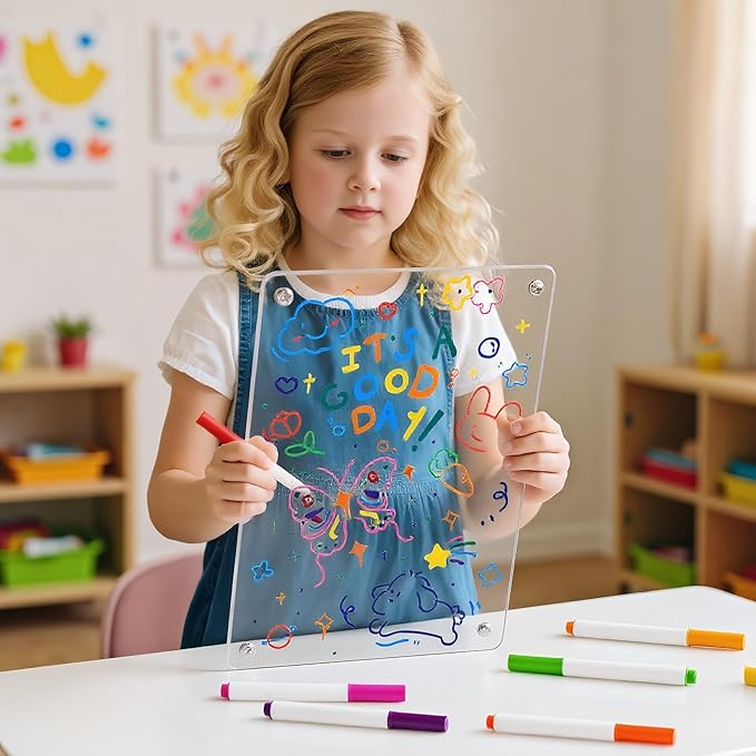 14 Pcs 4.1 Inch 7 Colors Mini Neon Dry Erase Markers, Acrylic Board Color Neon Markers Pens for LED Drawing Message Writing Note Board with Colors