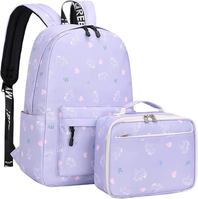 Lohol Galaxy Backpack for School Travel, Lightweight BookBag for Girls Kids