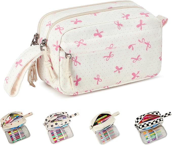 Bluboon Big Capacity Pencil Case Pencil Pouch Pen Case School Supplies Cute Pencil Box Pencil Bag for Teen Girls Boys Women Man