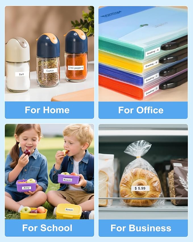 Rplacement for Brother Label Maker Tape Refill 12 mm 0.47 Laminated White TZe-231 Compatible with Brother P-Touch PT-H110 PT-D210 Label Maker Machine, Black on White, 1/2 Inch x 26.2 Feet, 15 Pack