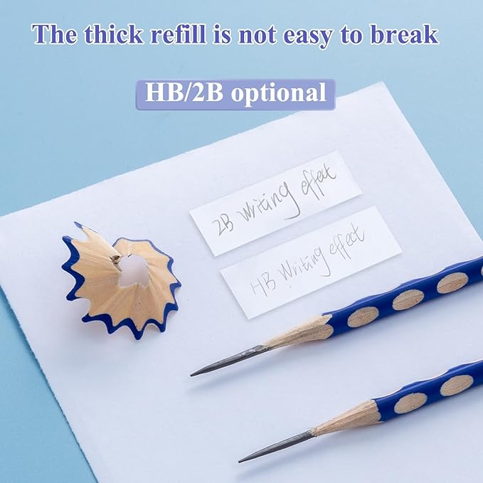 M&G 30pcs Triangular Pencils, 2B Pencils with Grip Correction, Wooden Graphite Pencils, Pre-Sharpened Break-Resistant, Suitable for Writing, Drawing, and Sketching