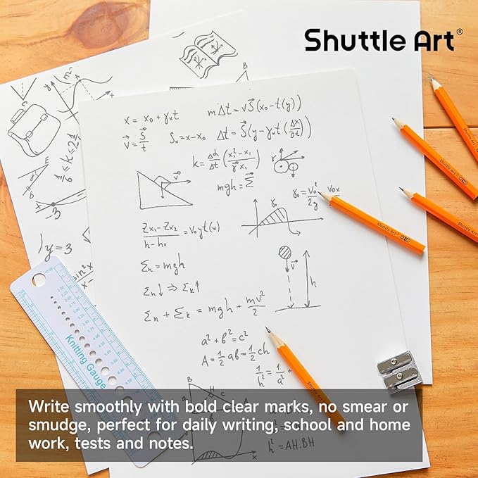 Shuttle Art 360 Pack #2 HB Golf Pencils, Wood-cased 3.5” Mini Pencils Bulk, Pre-sharpened Small Pencil for Kids Teachers Writing Marking Sketching, Classroom Essentials, Back to School Supplies