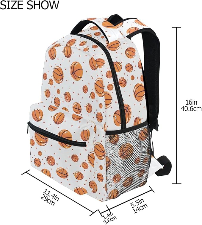 Basketball Backpack for School Student Laptop Travel School Bag for Boys Girls Daypack