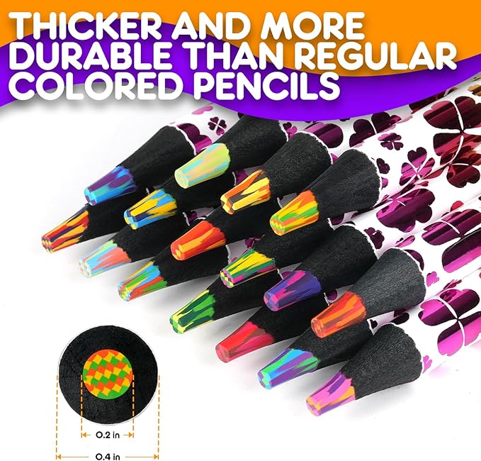 nsxsu 16 Colors Art Supplies for Teens Adults, Rainbow Colored Pencils, Teen Girl Gifts Trendy Stuff, Multicolored Art Fun Pencil for Coloring, Drawing, School Supplies, Party Favor Bags