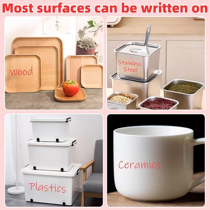 Red Ultra Fine Point Permanent Marker, 20 Pack, 0.4 mm, Precision Fine Tip for Detailed Writing, Art, Crafts & Labeling on Paper, Plastic, Glass, Metal, Waterproof, Fade-Resistant Ink