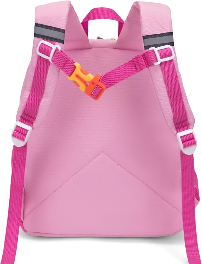 HawLander Little Kids Backpack for Girls Toddler School Bag Fits 3 to 6 years old, 12 inch, Pink