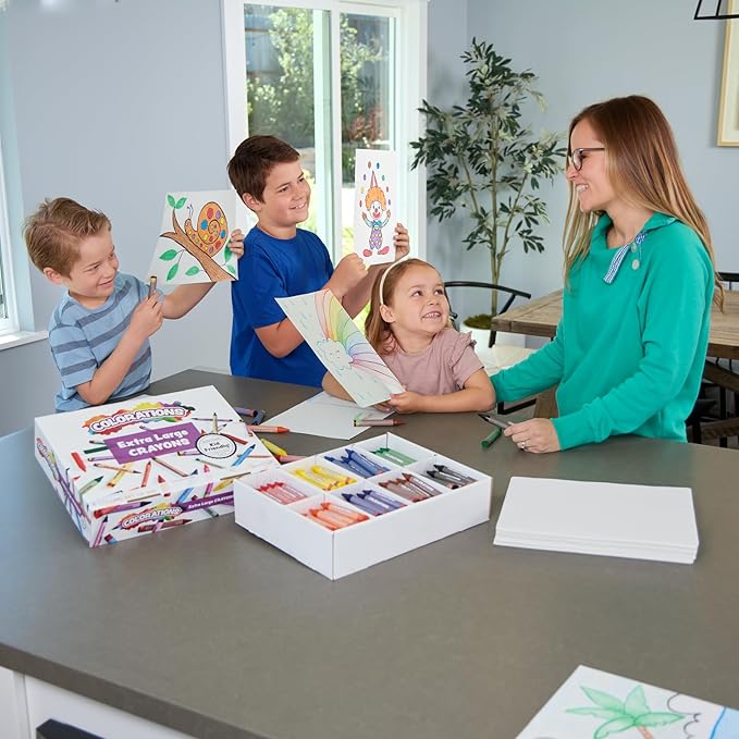 Colorations CRXLG Extra Large Crayons (Pack of 200)