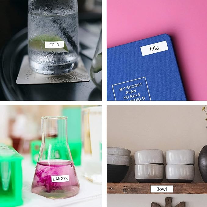 BOYEEZON 10Pack P Touch Tape 12mm 0.47 White Replacement for Brother TZ Tape TZe-231 Laminated White Label Maker Refills Compatible with Brother P Touch PTH110 PT-D200 PTD600 PTD220 Label Maker