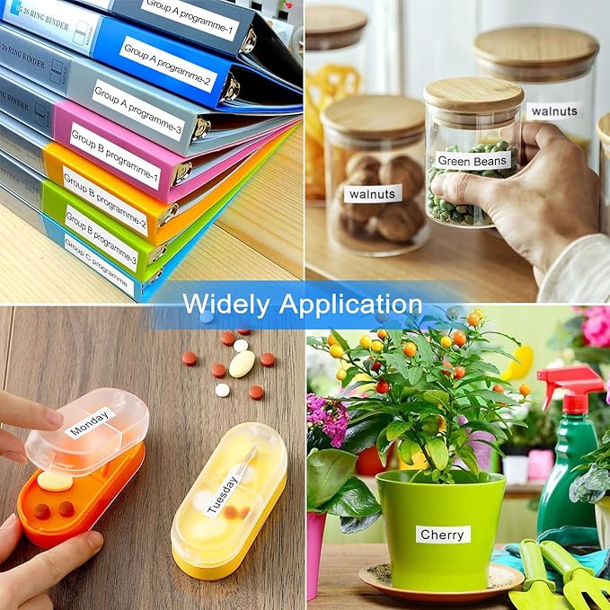 Replace for Brother Label Maker Tape TZe-231 TZe231 Label Tape, 12mm 0.47 Inch Laminated White TZ Tape Refills Compatible P Touch T-D210 PT-D220 PT-D200 PT-H110, 1/2 Inch * 26.2ft, 20-Cartridges