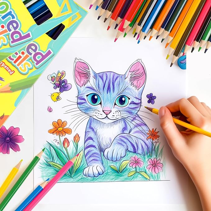 MOVINPE 288 Count Colored Pencils Bulk for Kids Teachers Adults, 24-Box Pre‑Sharpened Colored Pencils 12 Vivid Colors Back to School Supplies Classroom Prizes Coloring Art Supplies