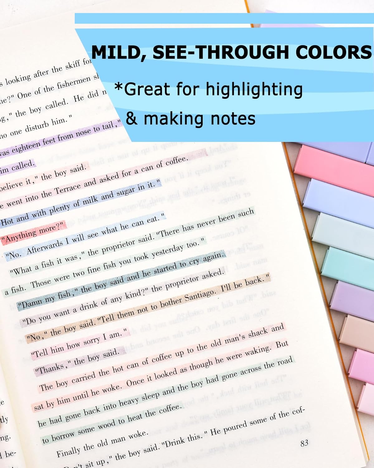 12 Packs Aesthetic Highlighters, Assorted Colors With Soft Chisel Tip,No Bleed Bible Highlighter Pastel, Cute Highlighters