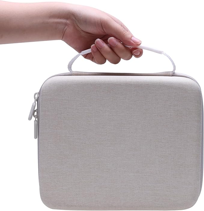 LTGEM Case Compatible with Liene M100 4x6 Photo Printer/HPRT CP4100 4x6 Photo Printer and Photo Paper, Beige(Case Only)