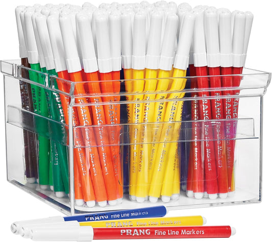 Prang Classic Art Markers Classroom Pack, Fine Tip, Assorted Colors, 144 Count