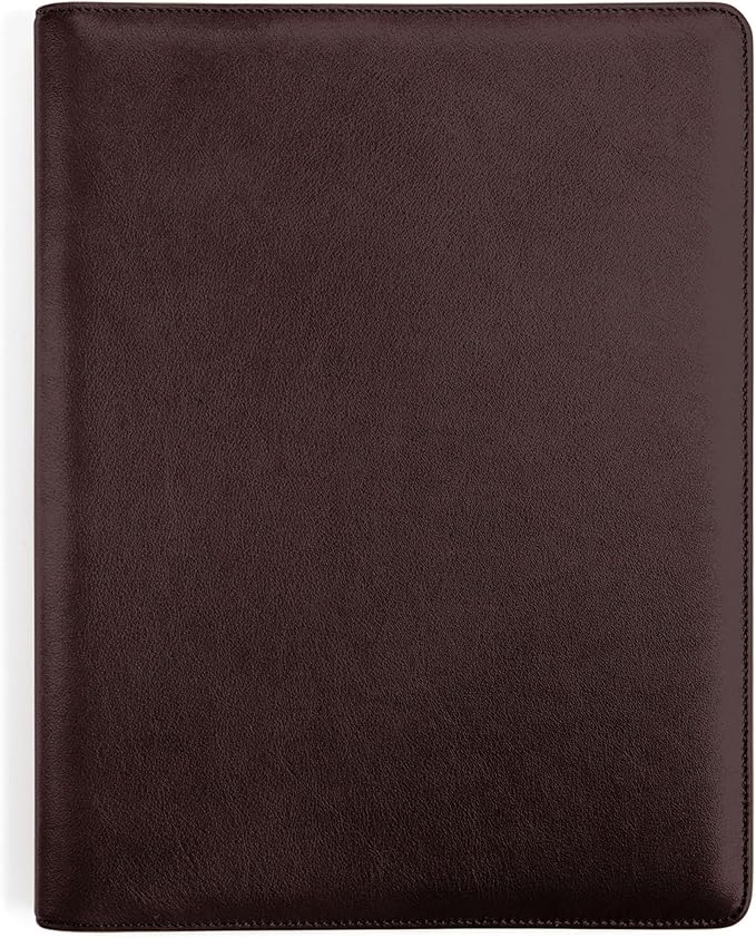 Leatherology Brown Standard Padfolio with Pen Loop