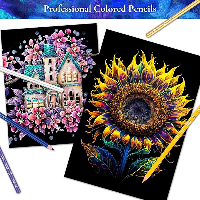 Stocking Stuffers, Art Supplies, iBayam 72 Colors Colored Pencils for Adults Coloring Books, Teen Girl Gifts Trendy Stuff, Art Supplies for Kids 9-12, Gifts for 5-12 Year Old Girl, Arts and Crafts Kit
