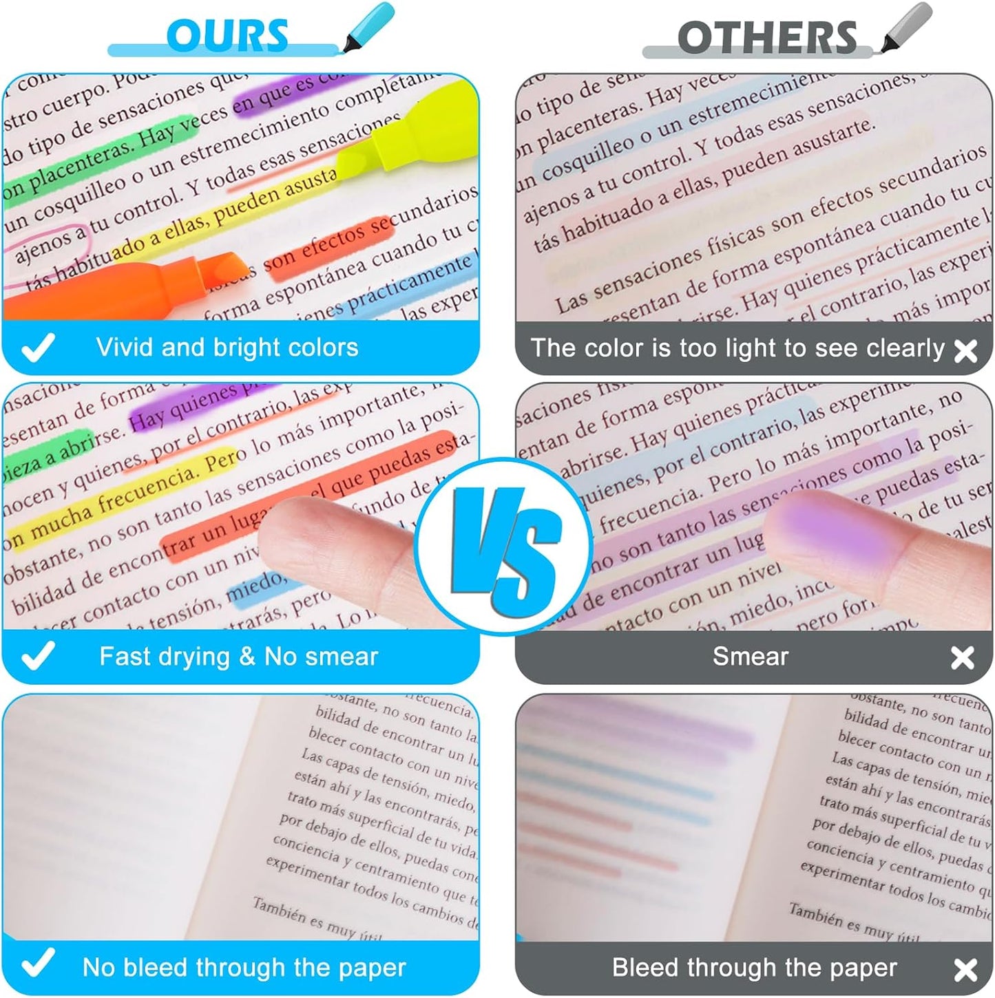 Duchong 30 Count Highlighters Assorted Colors, No Bleed Highlighter Markers for Teacher Students, Classroom Must Have, School Supplies for Adult Kids