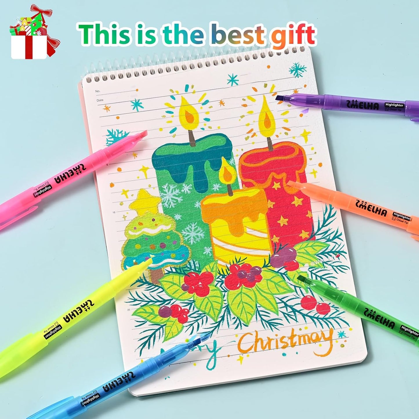 SMELHA Highlighters - 150 Pack Assorted Colors, 6 Colors, Chisel Tip, Quick Dry, Suitable for Offices, Schools, Home