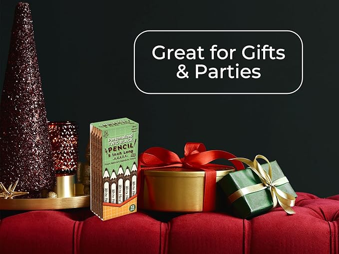 BSIRI Pencil Wood Favors of Graphite Wooden Tree Rustic Twig Pencils Birch of 12 Camping Lumberjack Decorations Party Supplies Novelty Gifts Bark Pencils Gifts (5 Inch Personalized)