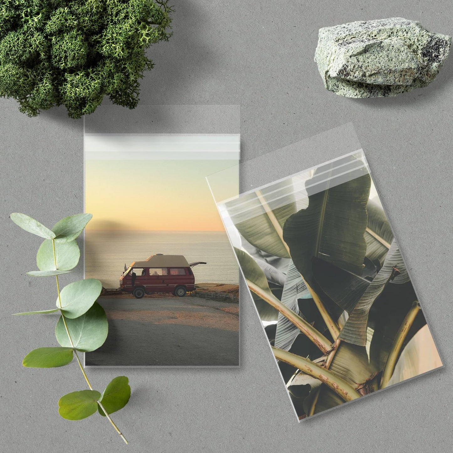 AUEAR, 4"x6" (100 Pack) Clear Plastic Sleeves - Acid Free 1.6Mil Crystal Resealable Bags -Fit for 4X6 Prints, Photos, A1 Cards, Envelopes