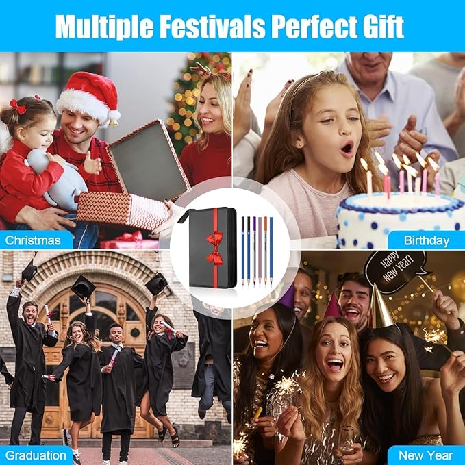 Art Supplies Drawing Kit, 74Pcs Drawing Pencils for Sketching - Include Colored, Graphite, Colored, Metallic, Charcoal Pencil, Ideal Gift for Beginners & Professional Artists Teens & Adults