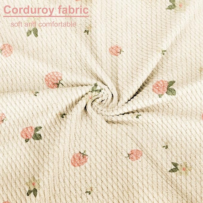 School Backpack for Teens Large Corduroy Bookbag Lightweight 15.6 inch Laptop Bag for Girls Women Casual High School College