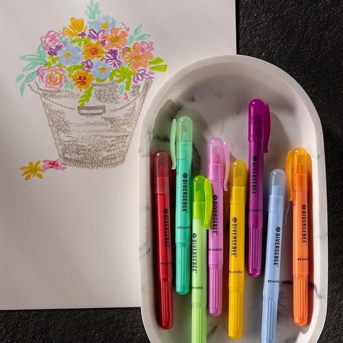DIVERSEBEE Bible Highlighters and Pens No Bleed, 8 Pack Assorted Colors Gel Highlighters Set, Cute Bible Markers Study Journaling School Supplies and Accessories (Sorbet)