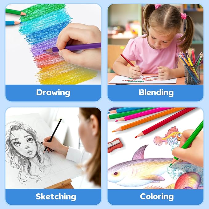 Aigybobo 360 Count Colored Pencils Bulk, 30 Pack Colored Pencils for Kids 12 Colors, Pre-sharpened Color Pencils, Bulk Coloring Pencils School Supplies for Teachers, Classroom Prizes, Art Supplies