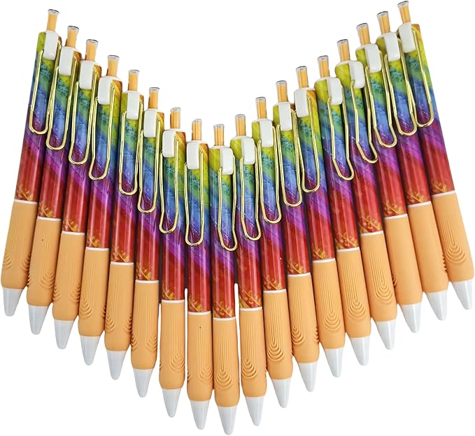 Fengtaiyuan Rd01GelB, Retractable Gel Ink Rollerball Pens, Black Ink, Fine Point, 0.7mm, 18 Count, Writting Pens, Smooth (Rd01GelB)