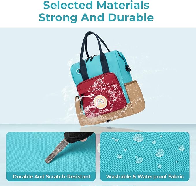 CLUCI Toddler Backpack Kids Backpacks For Boys Preschool Kindergarten Elementary Daycare Backpack For School & Travel Bookbag with 4 Detachable Cute Patches