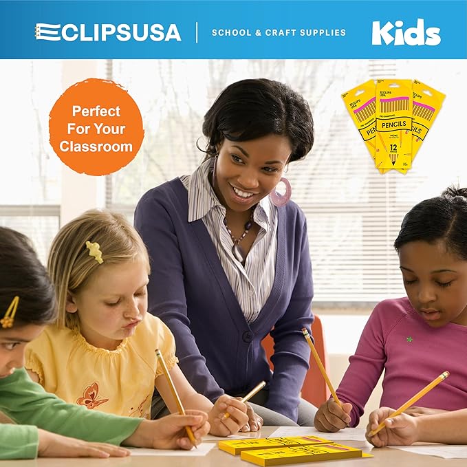 Pencils Bulk, Pencils #2 (48 Boxes), Number 2 pencils, Pre-Sharpened Pencil Bulk, School Supplies Bulk, Office Supplies Bulk, Box May Vary, 12 Pencil Per Box (48 Boxes)