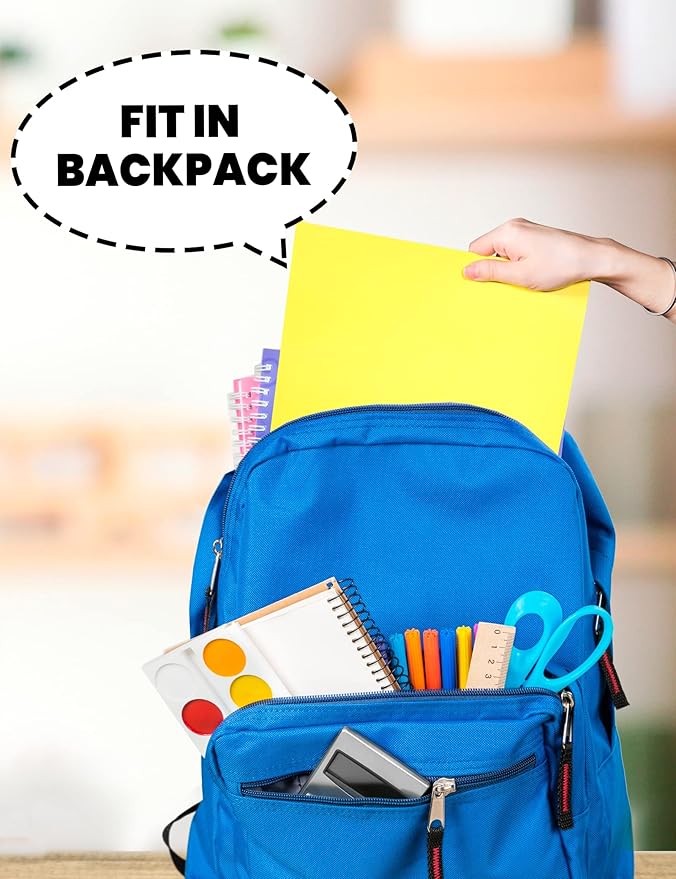 SUNEE Folders with Pockets 3 Hole Punched(50 Pack, Assorted Colors), 2 Pocket Folders Fit Letter Size Paper, Paper File Folder for School Office Home Bussiness