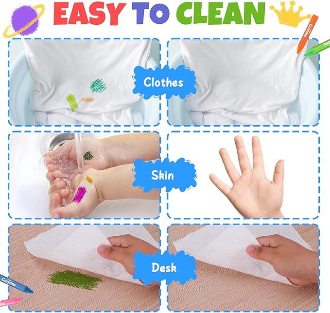 24 Colors Jumbo Crayons for Toddlers 1-3.Washable,Non-Toxic Crayon for Toddlers Ages 4-8.Easy to Hold and Unbreakable Big Toddler Crayons for Toddler Coloring.Best Gift for Holiday ,Travel and Art