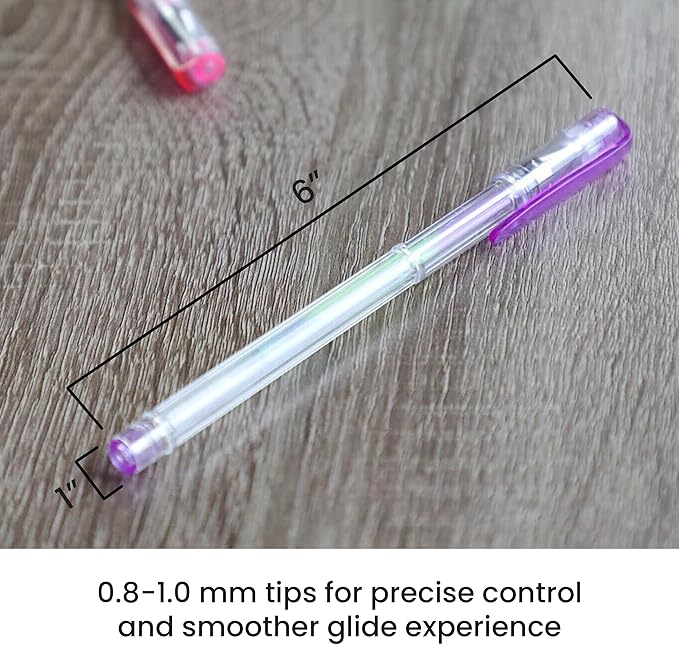 OfficeGoods Multicolor Gel Pens with Refills – Adult Coloring Journaling Art – Medium 0.8-1.0mm Tips – Non-Toxic Gel Pens Set – Quick Dry Smudge-Free 12 Pack Colors