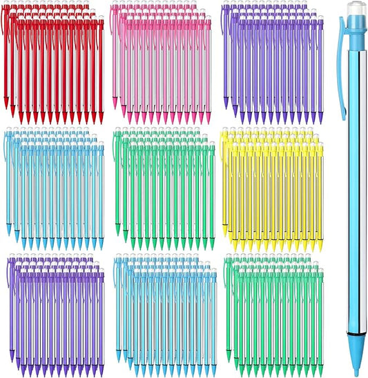 Colarr 200 Pcs Back to School 0. 7mm Mechanical Pencils with Eraser Bulk Colorful Cute Inkless Mechanical Pencils for Office Classroom School Student Writing Drawing Sketching(Classic Style)