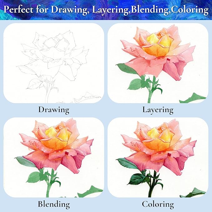 Stocking Stuffers, Art Supplies, iBayam 72 Colors Colored Pencils for Adults Coloring Books, Teen Girl Gifts Trendy Stuff, Art Supplies for Kids 9-12, Gifts for 5-12 Year Old Girl, Arts and Crafts Kit