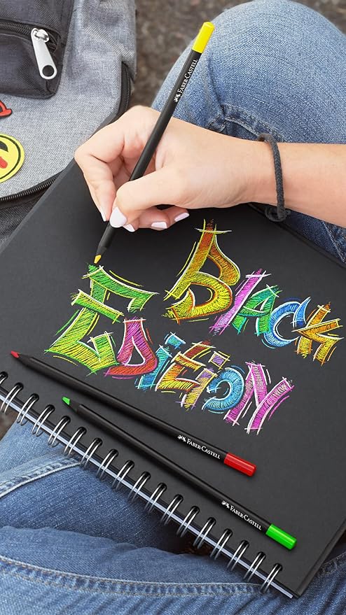 Faber-Castell Black Edition Colored Pencils, Classic 1 Count (Pack of 24)