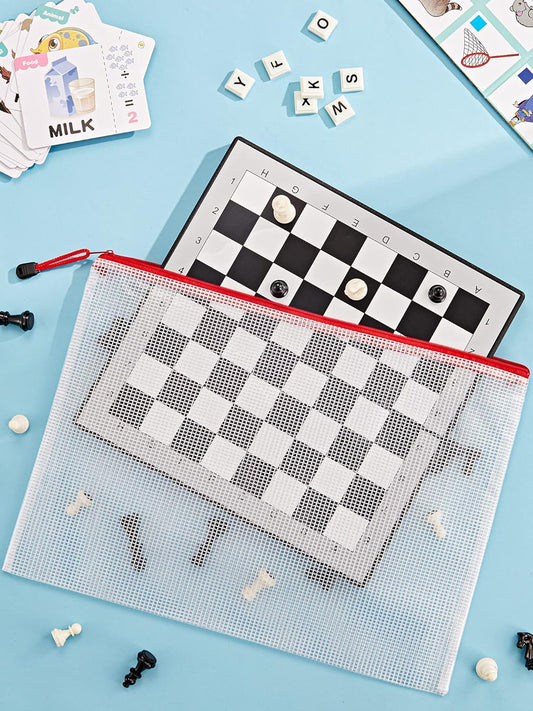 JARLINK 48 Pack 8 Sizes Mesh Pouch, 9 Colors, Waterproof Zipper File Bags Document Multipurpose Travel Bags for Office, School, Board Game, Puzzles, Cosmetics, Travel Accessories, and Home Organize