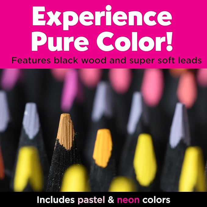 Faber-Castell Black Edition Colored Pencils, Classic 1 Count (Pack of 100)