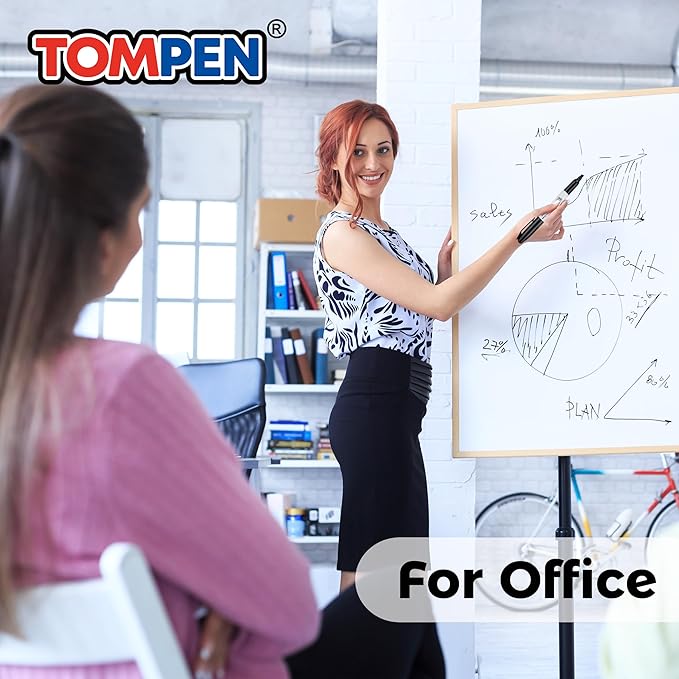 Dry Erase Markers Black,160 Bulk Pack Chisel Tip,Low Odor Quick-Drying Whiteboard Markers for Office Home School Writing Planning