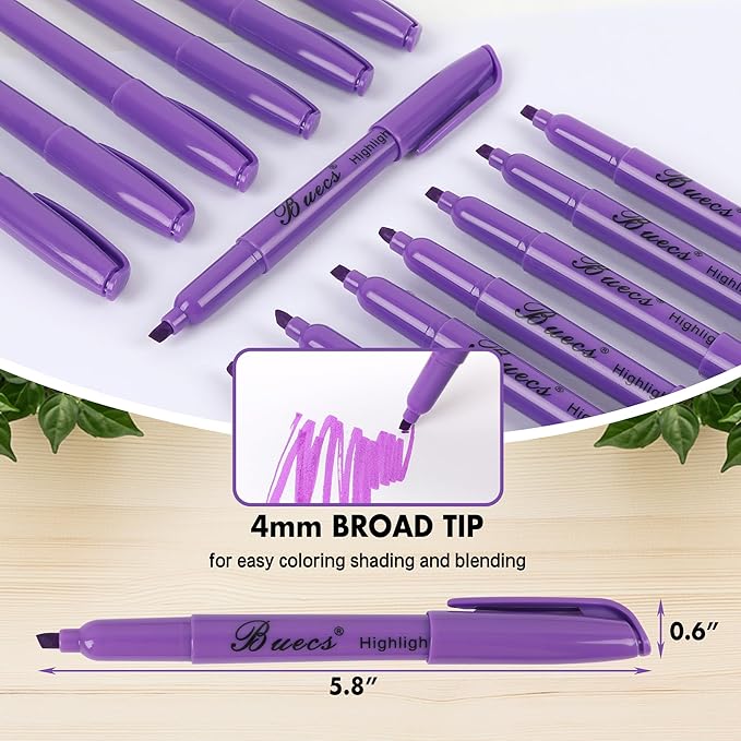 Highlighters Bulk Pack, 108 Count, Assorted Colors, Chisel Tip, suitable for Adults Highlighting Planner Notes, Office School Supplies