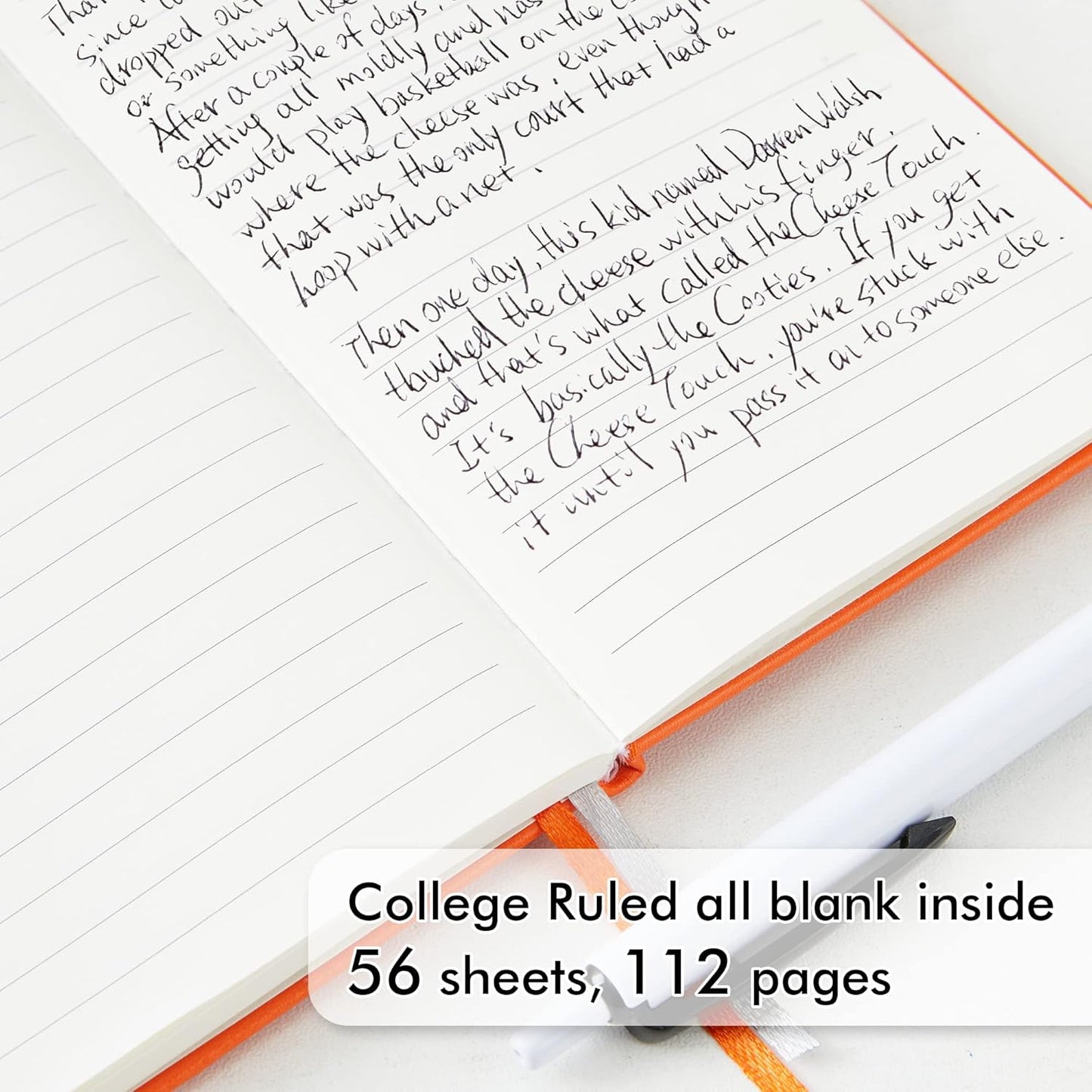 feela Pocket Notebook Journals, Mini Cute Small Hardcover College Ruled Notepad Office School Supplies, with 3 Black Pens, 3.5”x 5.5”, 3 Pack, A6, Solid Colors, Yellow, Orange, Emerald