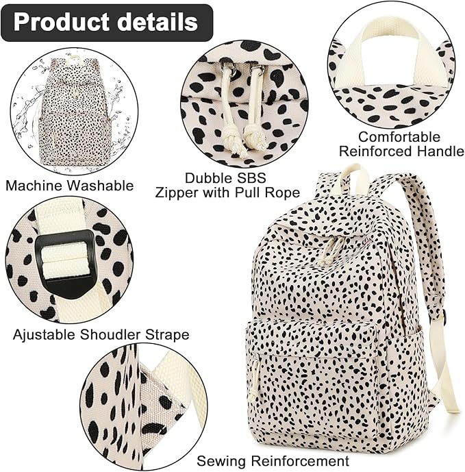 School Backpack for Teens Large Corduroy Bookbag Lightweight 15.6 inch Laptop Bag for Girls Women Casual High School College