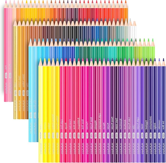 Huhuhero 120 Count Colored Pencils Set for Adult Coloring Books, Soft Core Vibrant Blendable Art Drawing Pencils, Premium Art Supplies for Kids Adults Beginners, Back to School Supplies Teacher Gifts