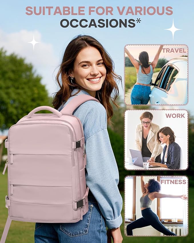 Travel Backpack For Women Men Airline Approved Carry On Backpack Flight Approved Waterproof Sports Backpack Casual Daypack Small Hiking Backpacks