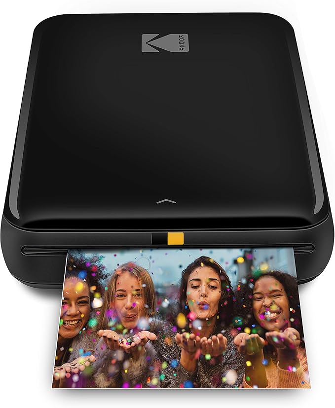 KODAK Step Instant Smartphone Photo Printer - Portable Mini Color Wireless Mobile Printer - Zink 2x3” Sticky-Back Photos - Bluetooth Compatible with iOS & Android Devices - Fun Editing App - Black