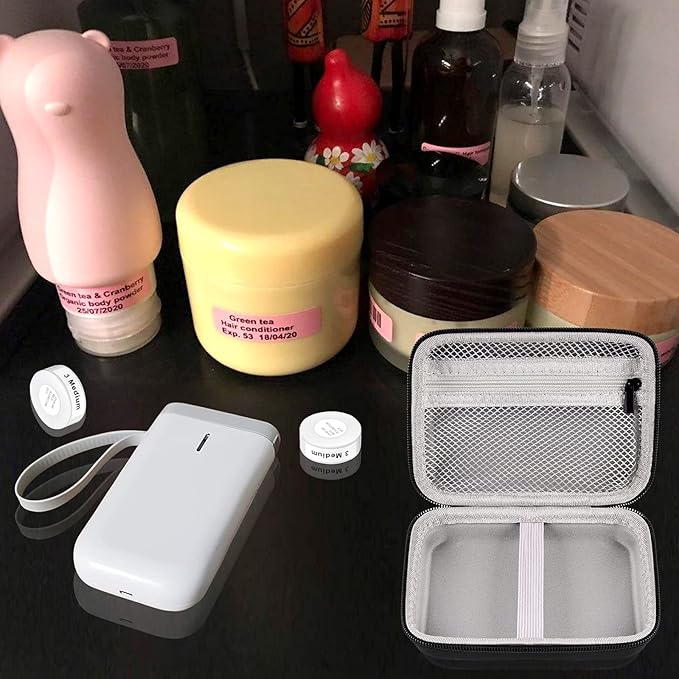 Case Compatible with NIIMBOT D11 Label Maker Printer, Storage Bag for Phomemo D30 for Canon for Ivy 1/2 for HP Sprocket Mini Photo Printer & Label Paper Accessories- Holder Box Only