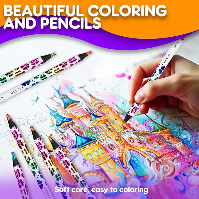 nsxsu 16 Colors Art Supplies for Teens Adults, Rainbow Colored Pencils, Teen Girl Gifts Trendy Stuff, Multicolored Art Fun Pencil for Coloring, Drawing, School Supplies, Party Favor Bags