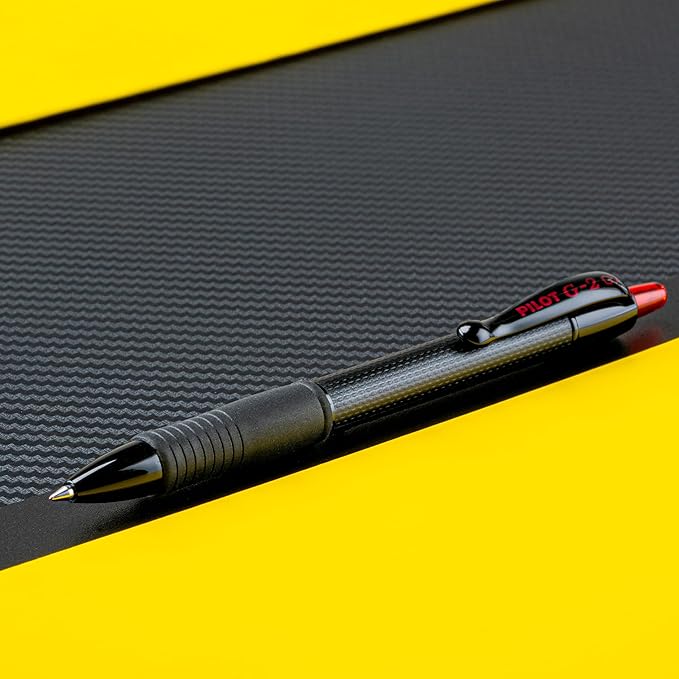 PILOT, G2 Edge Red Premium Gel Roller Pens, Sensory Writing Experience, 8ct box, Fine Point 0.7 mm