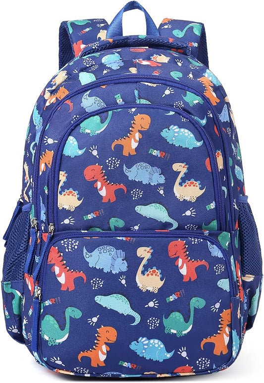 CLUCI Kids Backpack for Boys Bookbags Preschool Toddler Daycare School Bag Elementary Kindergarten Lightweight Waterproof Bluey Backpack Dinosaurs